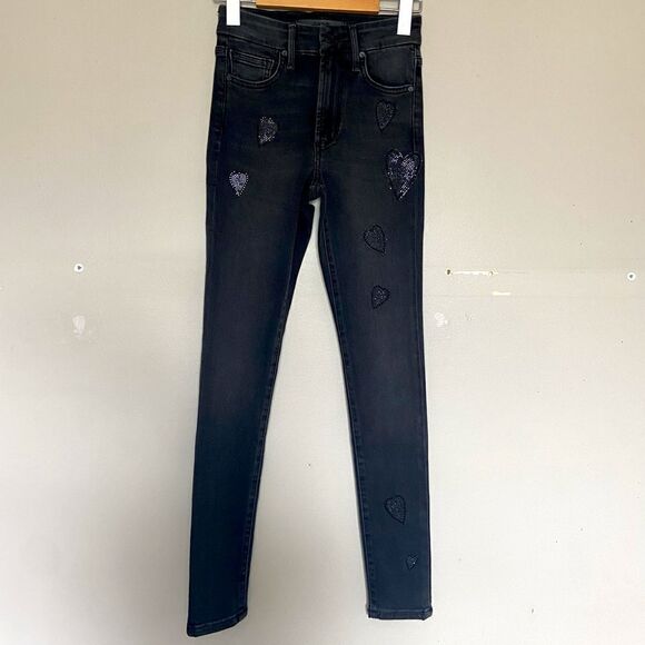 Stephanie Gottlieb x Joe’s NWT Bedazzled The Charlie Ankle Skinny Jeans Size 23 - Picture 2 of 9